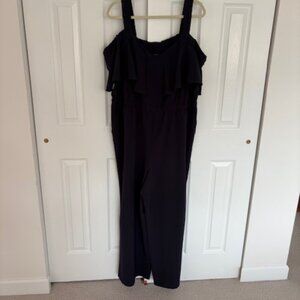 Lane Bryant Cold Shoulder Jumpsuit - Size 18/20 - Navy Blue
